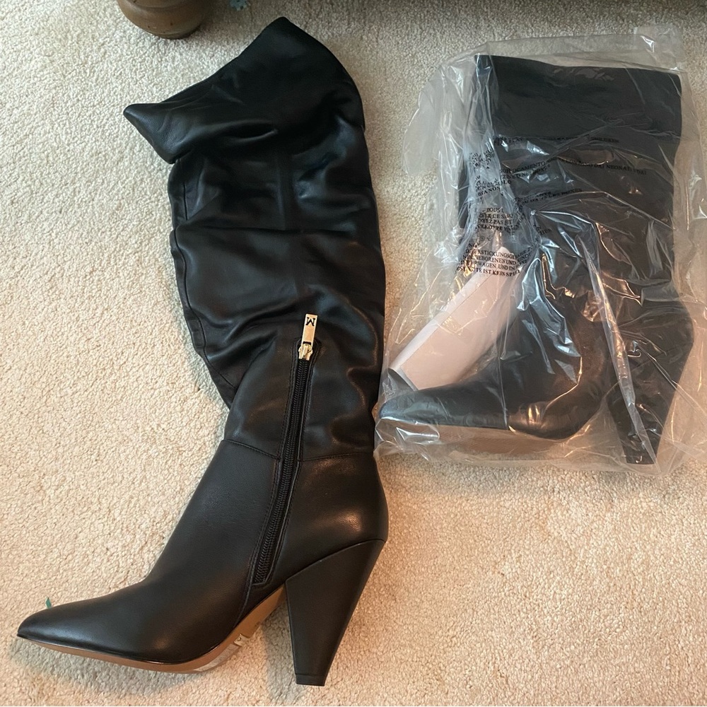 Marciano black knee high boots